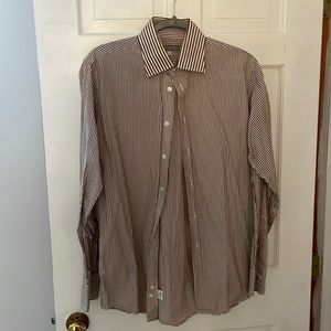 Richard James Mayfair pinstripe dress shirt Made in Italy